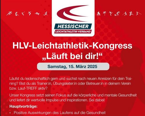 HLV-Leichtathletik-Kongress "Läuft bei dir!" am 15.03.2025